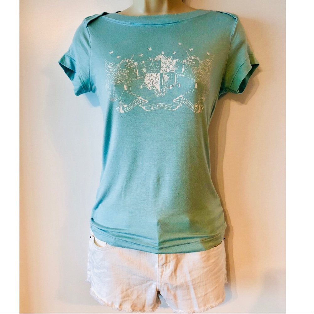 BCBGirls Unicorns Butterflies fitted Tee/blouse